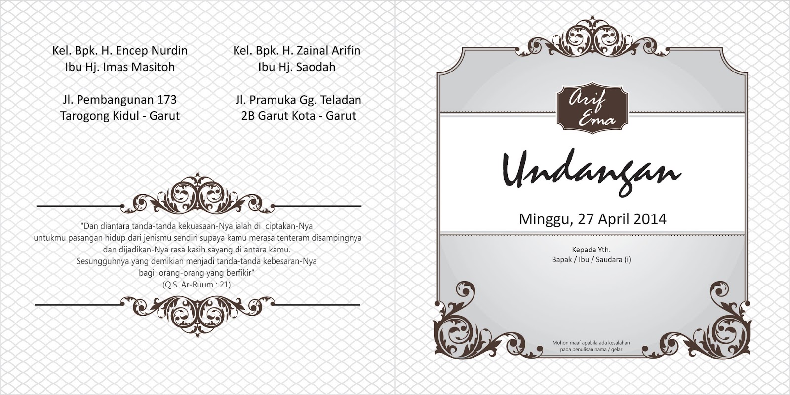 download template undangan pernikahan word